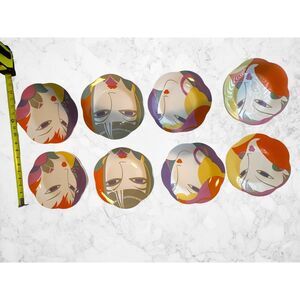 Larry Laslo Visage 1986 Art Deco Plate Set